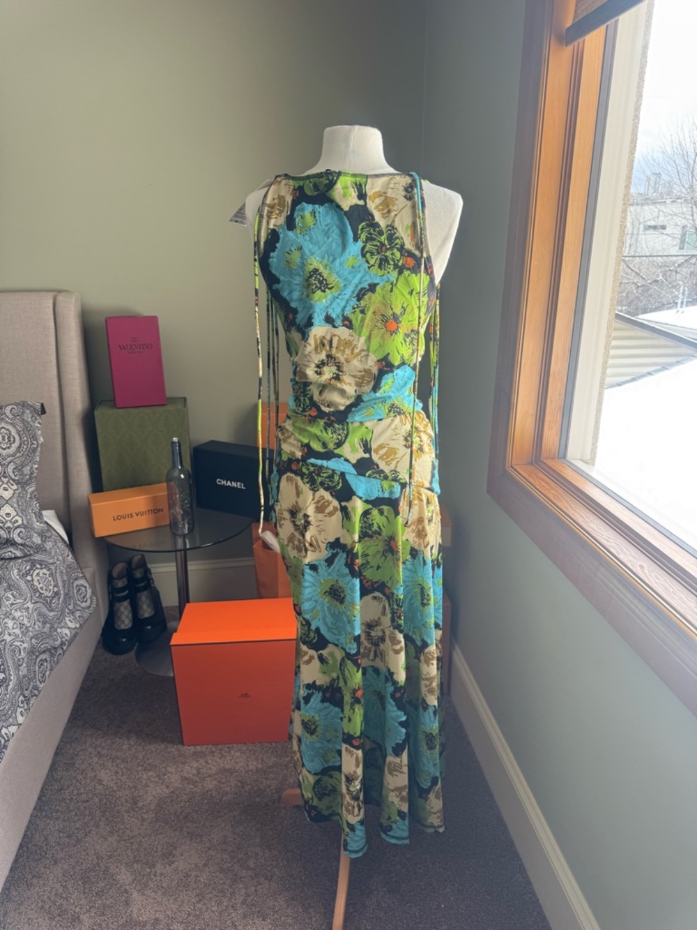 GANNI BNWT Floral Sleeveless Maxi Dress - Picture 10 of 13